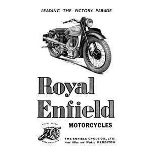    Art Royal Enfield Motorcycles Leading the Victory Parade   00621 8