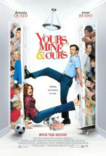 YOURS MINE AND OURS MOVIE POSTER 2 Sided ORIGINAL 27x40  