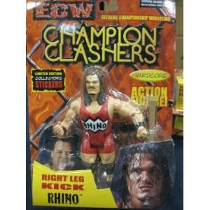  ECW Champion Clashers Right Leg Kick Rhino Action Figure 