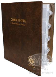 New Brown Unimaster Coin Album Canada 10 Cents Misc 158  