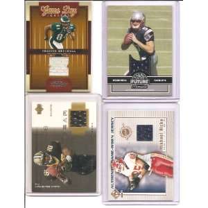 Card Lot of Game/Event Used NFL Players . . . Featuring 2005 