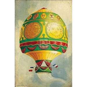  Green Ballooning Poster Print