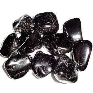Miracle Crystals 3 Black Tourmaline Tumbled Stones   Grounding 