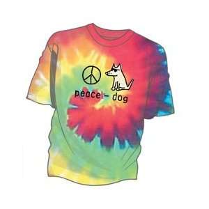  Chillybear   Peace Dog T Shirt (Small)