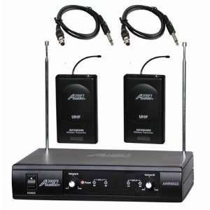   VHF 2 Channel Wireless System with Two Guitar Transmitters AWM6022G