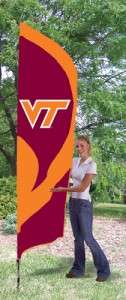 VIRGINIA TECH HOKIES 8 FT TALL BANNER FLAG & FREE POLE  