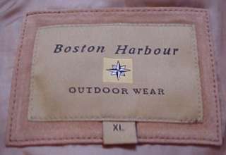 Mens Boston Harbour Leather Coat XL $125  