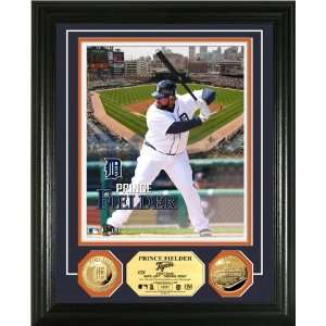  Prince Fielder Framed Detroit Tigers Gold Coin Photo Mint 