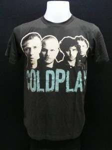 Coldplay music alternative rock band men black t shirtS  