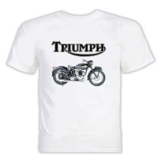 Triumph Motorcycle UK Biker Cool Classic T Shirt  
