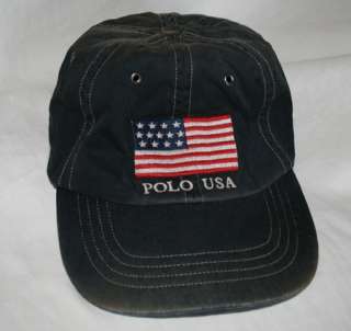 NWT Ralph Lauren Vintage Polo USA Flag Baseball Cap Hat  