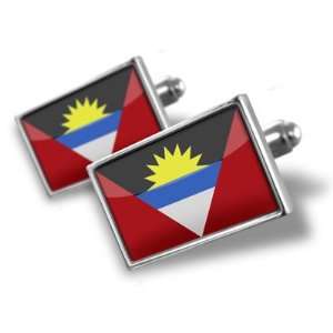  Cufflinks Antigua and Barbuda Flag   Hand Made Cuff 