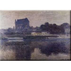  The Church Of Vernon In The Mist 30x21 Streched Canvas Art 