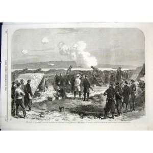  Prussian Gun Opposite Duffel Old Print 1864 War Denmark 