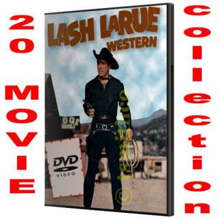LASH LARUE 20 MOVIE WESTERN COWBOY DVD COLLECTION NEW  