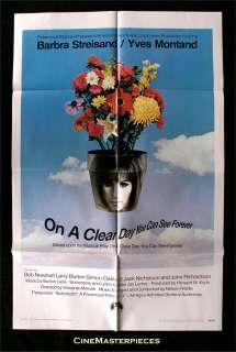 ON A CLEAR DAY 1SH ORIG MOVIE POSTER BARBRA STREISAND  