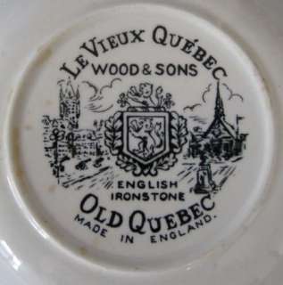 Wood and Sons English Plate Dish Quebec Place Royale  