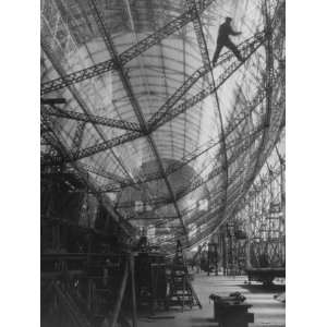 Scene of Construction of Graf Zeppelin at Fabrication Plant 