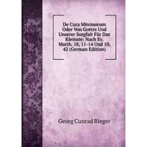   German Edition) Georg Cunrad Rieger 9785876101792  Books