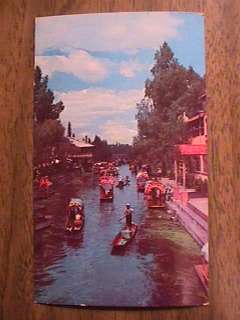 6158. Postcard Mexico Xochimilco Canal  