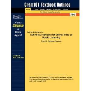  Studyguide for Selling Today by Gerald L Manning, ISBN 