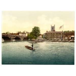  1890s photo Henley on Thames, Red Lion Hotel, London and 