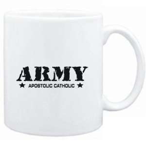  Mug White  ARMY Apostolic Catholic  Religions Sports 