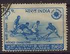 India #443 Cachet FDC ~ ASIAN ICE HOCKEY CHAMPIONS 1966  