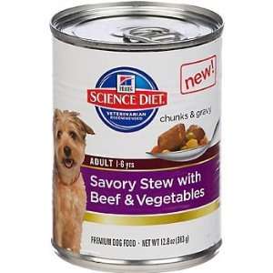 Hills Science Diet Savory Stew with Beef & Vegetables Adult Canned 