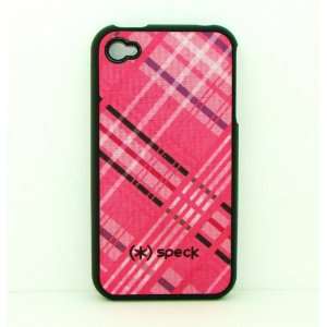   IPHONE 4 4G PINK PLAID + FREE NANOCELL MICROFIBER SCREEN CLEANING