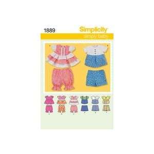    Simplicty 1889A Simply Baby Clothes Pattern Arts, Crafts & Sewing
