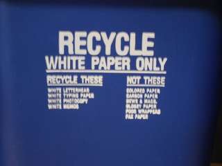 Blue Recycling Bins by Rubbermaid 2956 waste basket trash can bin 