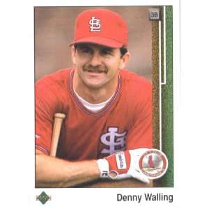  1989 Upper Deck # 327 Denny Walling St. Louis Cardinals 
