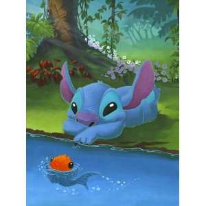  Disney s Stitch and His Friend Giclee on Canvas