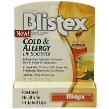 NEW 2 Tubes BLISTEX COLD & ALLERGY LIP SOOTHER .15 oz each  