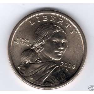    2004 D Uncirculated Sacagawea Golden Dollar 