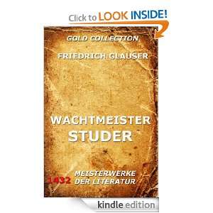 Wachtmeister Studer (Kommentierte Gold Collection) (German Edition 