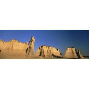 Rock Formations on a Landscape, Monument Rocks, Gove County, Kansas 