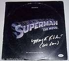   Kidder hand SIGNED Superman The Movie Record LP JSA COA Lois Lane