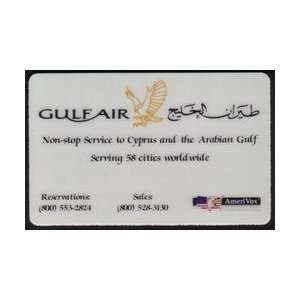   Card Gulf Air Non stop Service to Cyprus & The Arabian Gulf PROOF