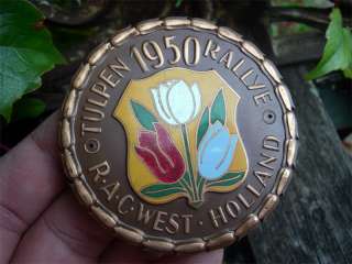 TULIP RALLYE   TULPENRALLYE RAC WEST HOLLAND Badge 1950  