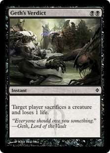 4X MTG *GETHS VERDICT* [SACRIF. CREATURE] NEW PHYREXIA  