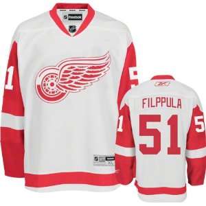 Valtteri Filppula Jersey Reebok White #51 Detroit Red Wings Premier 
