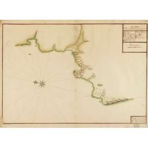  1760 map of Chile, Valparaiso Bay