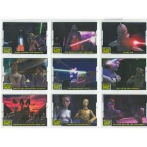  Star Wars The Clone Wars 2008 Trading Cards Complete 10 