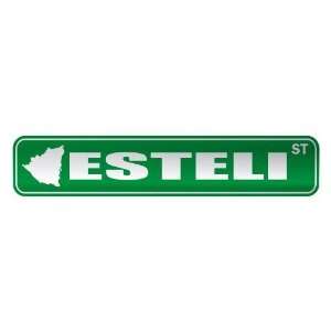   ESTELI ST  STREET SIGN CITY NICARAGUA