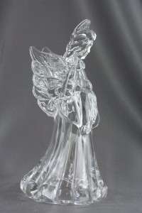 Mikasa Crystal Venetian Christmas Angel Candleholder  