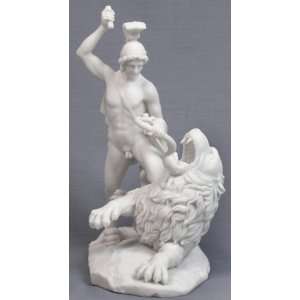   Figurine Bellerophon Fighting Chimaera Cold Cast Resin