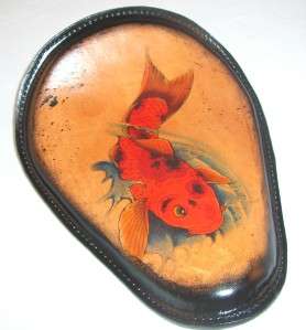 Tattoo Leather Koi Motorcycle Spring Solo Seat Harley Chopper Frame 
