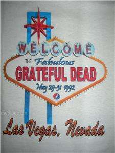 Grateful Dead T Shirt  VTG Style 1992  Las Vegas, NV  